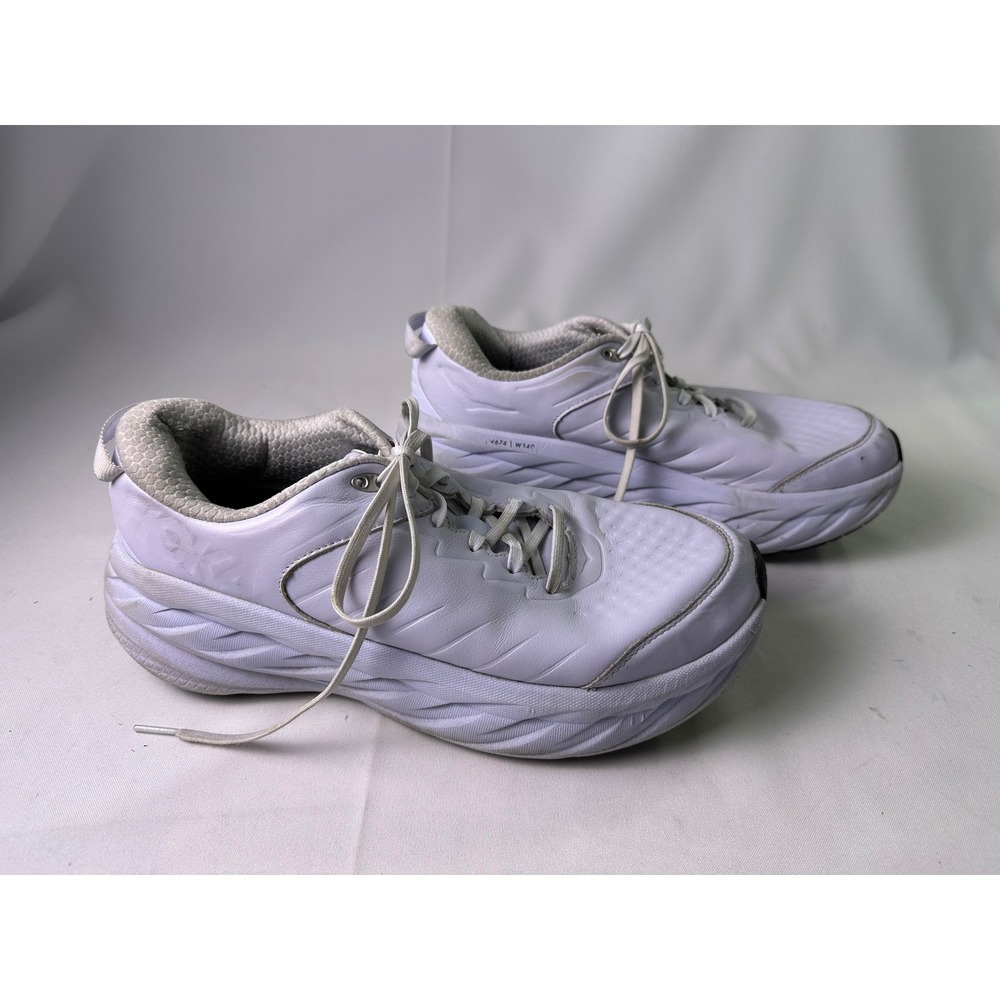 Hoka Bondi SR Arctic Ice Slip Resistant Leather Shoes Women's Size 11 Work Nurse
